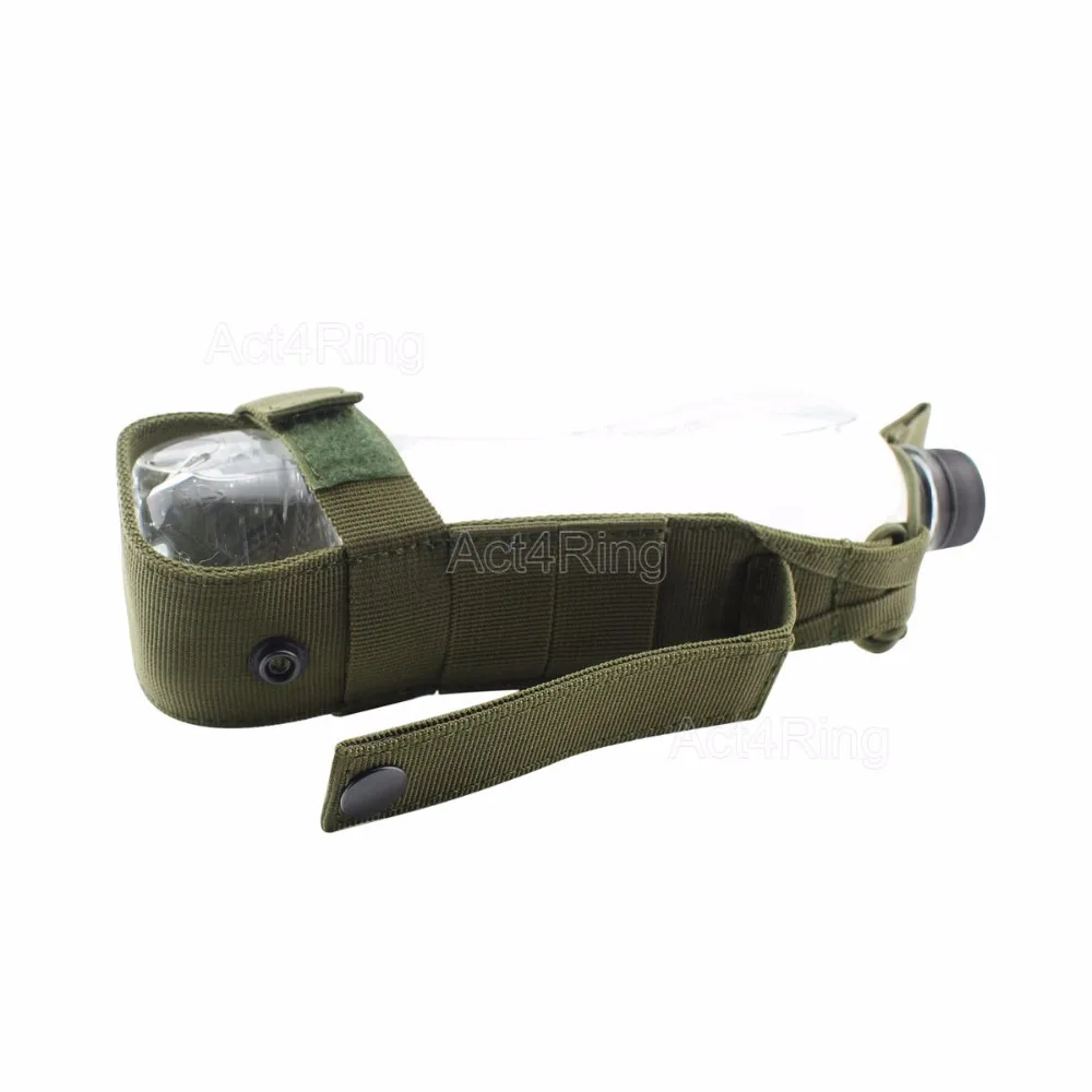 Portabotellas táctico MOLLE ripstop – Soporte militar woodland - imagen 5