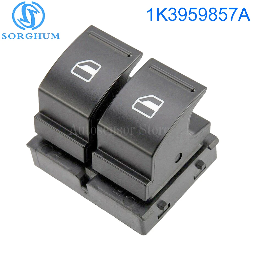 1K3959857A 1F0959855 Window Switch Console Control Button For VW Caddy 2K Jetta EOS Golf MK5 Passat B6 Polo 6R Touran SEAT