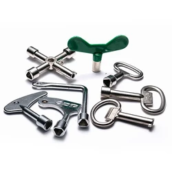 1Pcs Metro Trains Triangle Key Lock Elevator Door Key Multifunction Electric Cabinet keys Universal Cross Key Trash Bin Key