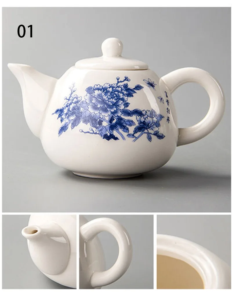 Exquisite Ceramic Kung Fu Tea pot,Chinese Teapot Kettle,Coffee Tea Sets,Chinese traditions Flower Tea Pot,Porcelain Teaware