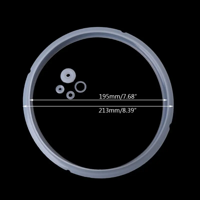 20cm Silikon Gummi Dichtung Dicht Ring Für Elektrische Druck Herd Teile 3-4L Mar28