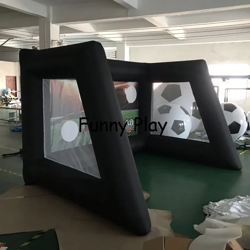 inflatable football rugby goal court for sale rugby ball goal game inflatable shootout game red portable football goal