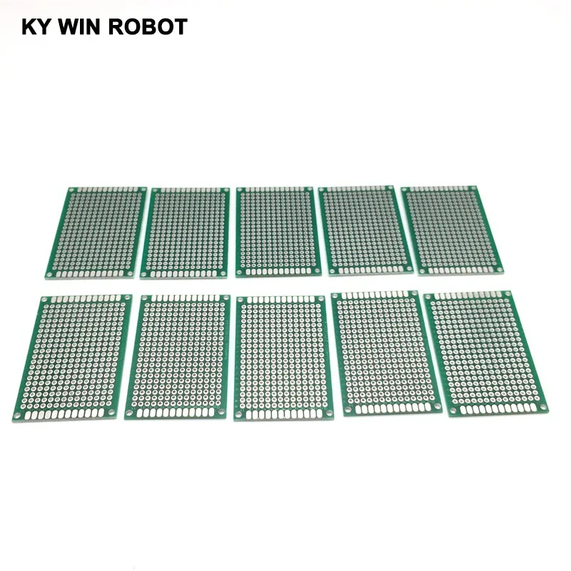 5 Pcs 4X6ซม.40X60มม.Double Side Prototype PCB Universal Printed Circuit Board Protoboard สำหรับ arduino