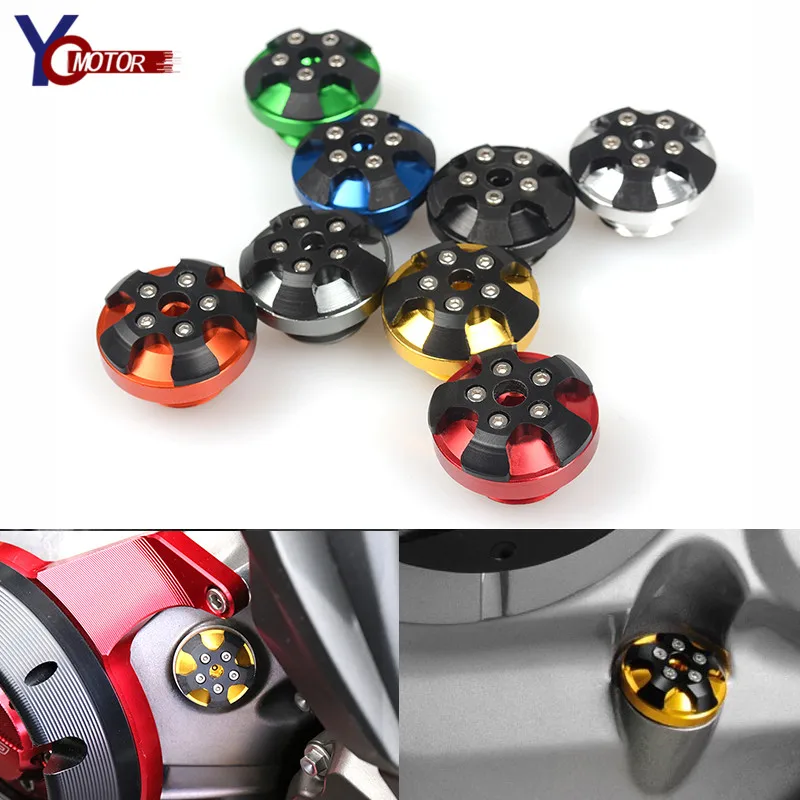 8 Color M20*2.5 Motorcycle Engine Oil Cap Bolt Screw filler cover FOR YAMAHA MT09 Tracer/FJ09 Tmax500 DUCATI DIAVEL 2011