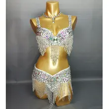 Beaded sequins belly dance costume for women #2