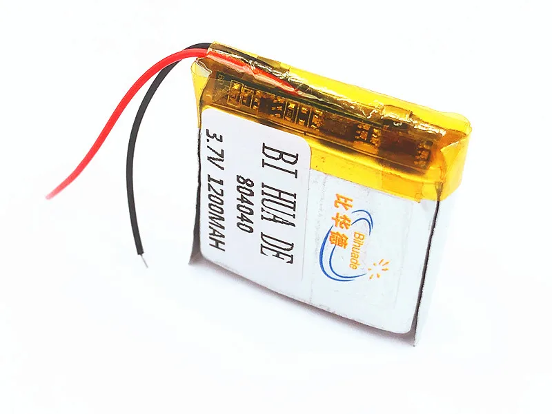 3.7V 1200mAh 804040 Lithium Polymer LiPo Rechargeable Battery ion cells For Mp3 Mp4 Mp5 DIY PAD DVD E-book bluetooth headset