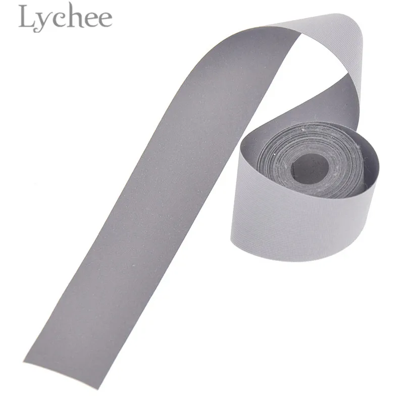 Lychee Life 3m Reflective Tape Fabric Synthetic Sewing Textile DIY Sewing Material Accessories For Garments