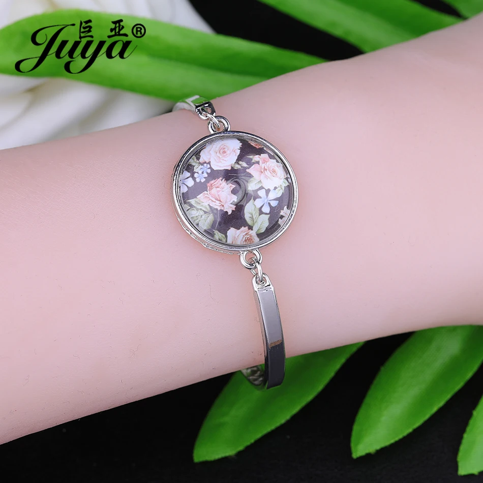 4 Stück/Set Cabochon-Armband-Basis, Armreif-Einstellungen, Blanko-Träger für DIY-Schmuckherstellung, Bastelzubehör, Schmuckteile, Pulseras – Detail 3
