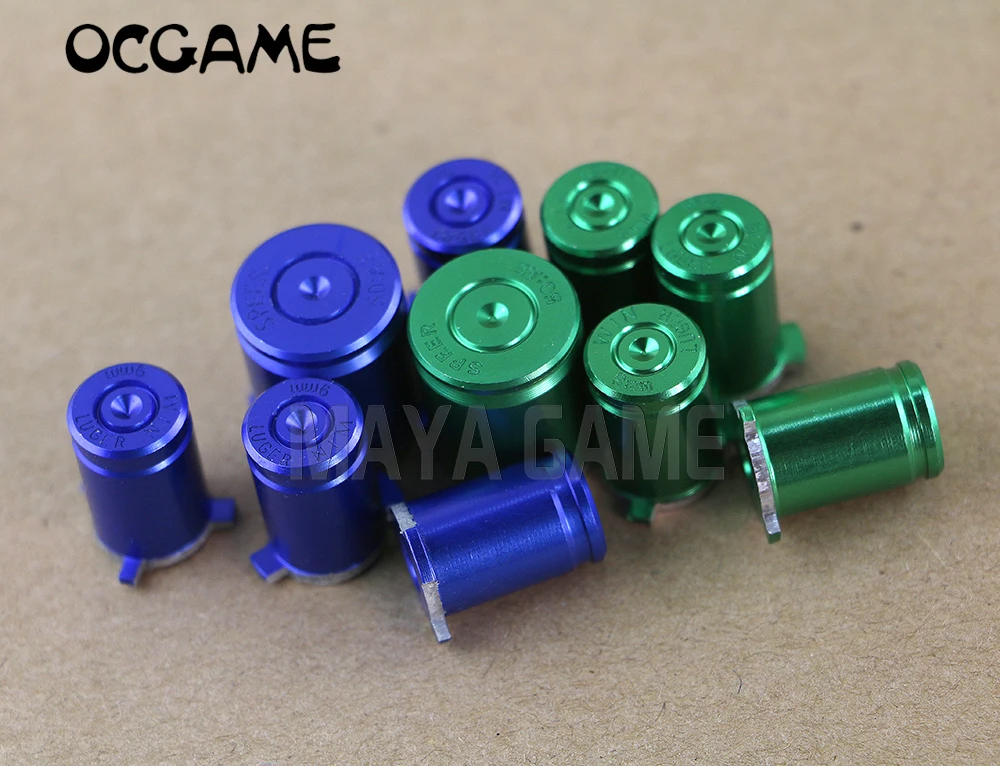 OCGAME 5sets/lot Metal Alloy ABXY with Guide Button 9mm Bullet Style for XBox360 xbox 360 Controller