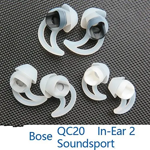 3 Pairs (S, M, L) Replacement Noise Isolation Earbuds Eartips for Bose QC20 QC20i SoundSport SIE2 SIE2i IE2 IE3 In Ear Earphones