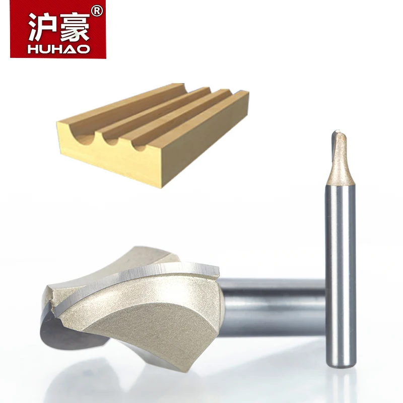 HUHAO 5pcs/lot  1/2" 1/4" Shank Cove Box Bit Double Edging Router Bits For Wood Tungsten Carbide Woodworking Miiling Cutter