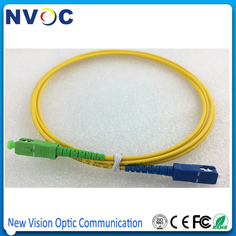 

10Pcs SCAPC-SCUPC 3M SM SX Simplex Mode Fiber Optic Patch Cord LSZH Cable 2.0mm or 3.0mm FTTH Optical Jumper Connector