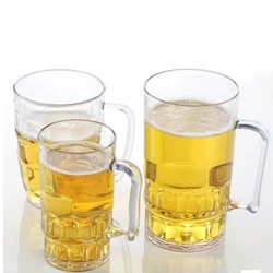 Unbreakable 3 Sizes Acrylic Beer Cup KTV Large Beer Cup Plastic Drinks Cups Breakfast Milk Coffee Water Mug Barware Drinkware