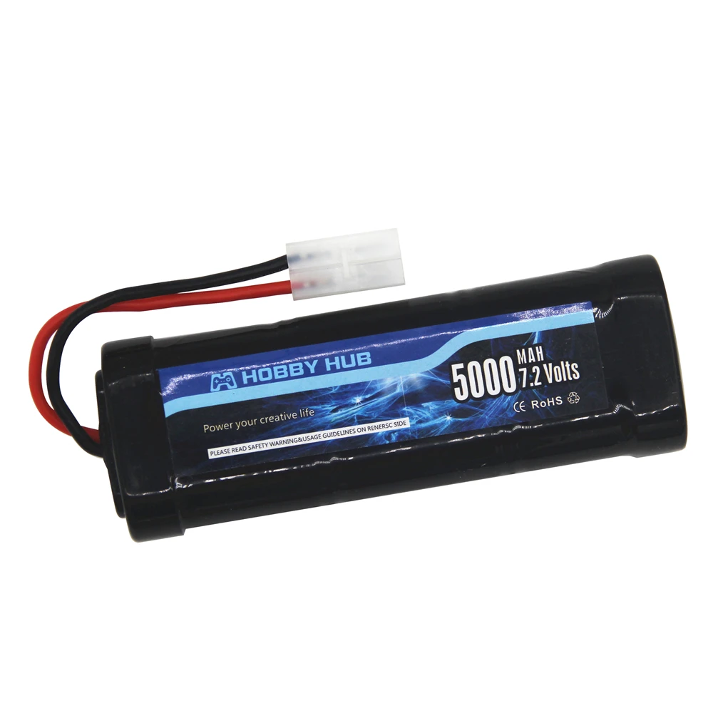 Hobby Hub 7.2V 5000 Mah Sc * 6 Cellen Batterij Met Lader Oplaadbare Ni-Mh Batterij Voor Rc Speelgoed Rc auto 7.2V Batterij Tamiya Plug