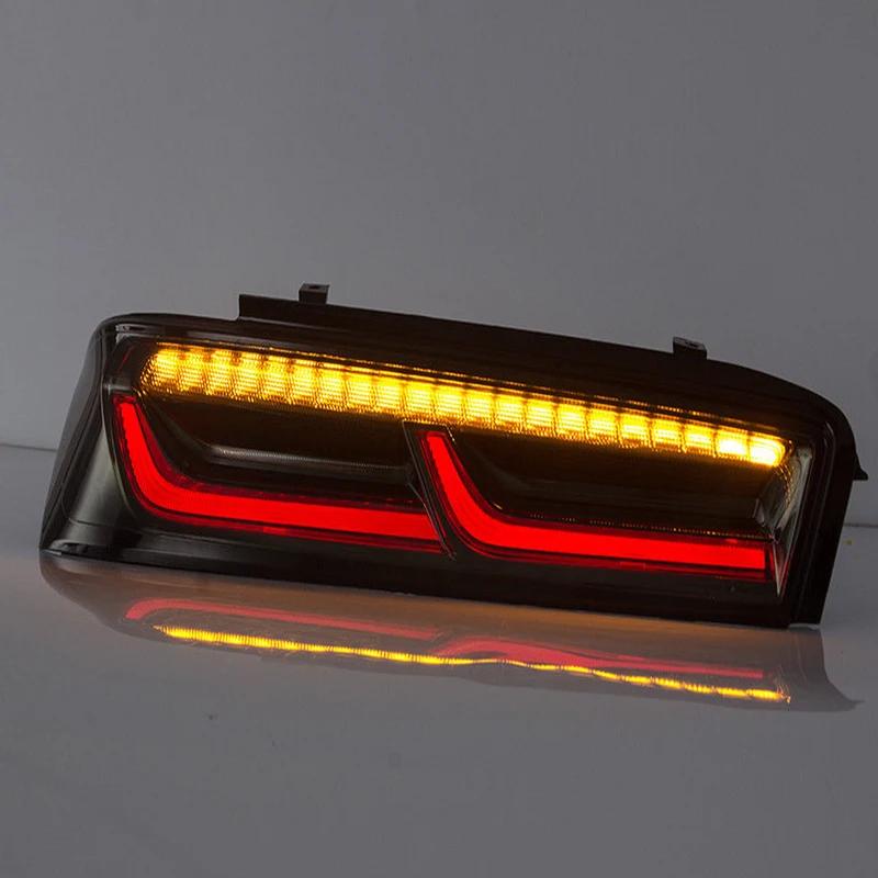 Car Styling Led Taillight For Chevrolet Camaro 2015-2017 6th Tail light Smoke Lens Rear Lamp