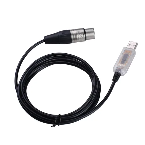 Imagen 1 del producto Adaptador de interfaz USB a DMX LED DMX512 ordenador PC controlador de iluminación de escenario atenuador para SGM DMXking DMXcontrol Freestyler Cable
