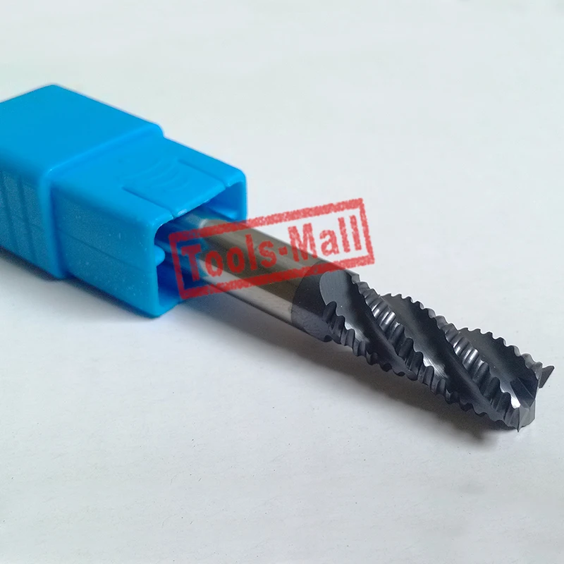 1pc 10mm hrc45 D10*25*D10*75 4Flutes Roughing End Mills  Spiral Bit Milling Tools Carbide CNC Endmill Router bits