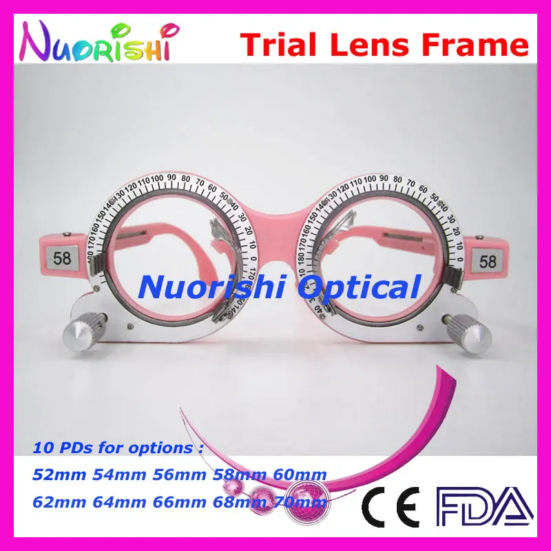 XD05 1pcs Colorful Fixed PD Distance Optometry Trial Lens Frame