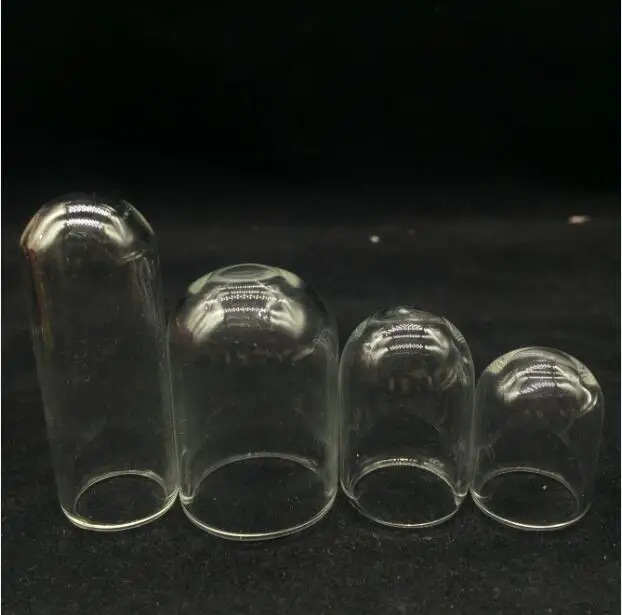 10pieces 50*18mm 38*25mm 30*20mm 25*18mm Tube Bell Shape Glass Globes Locket Pendant Wishing Bottle Vial Pendant Jewelry Finding