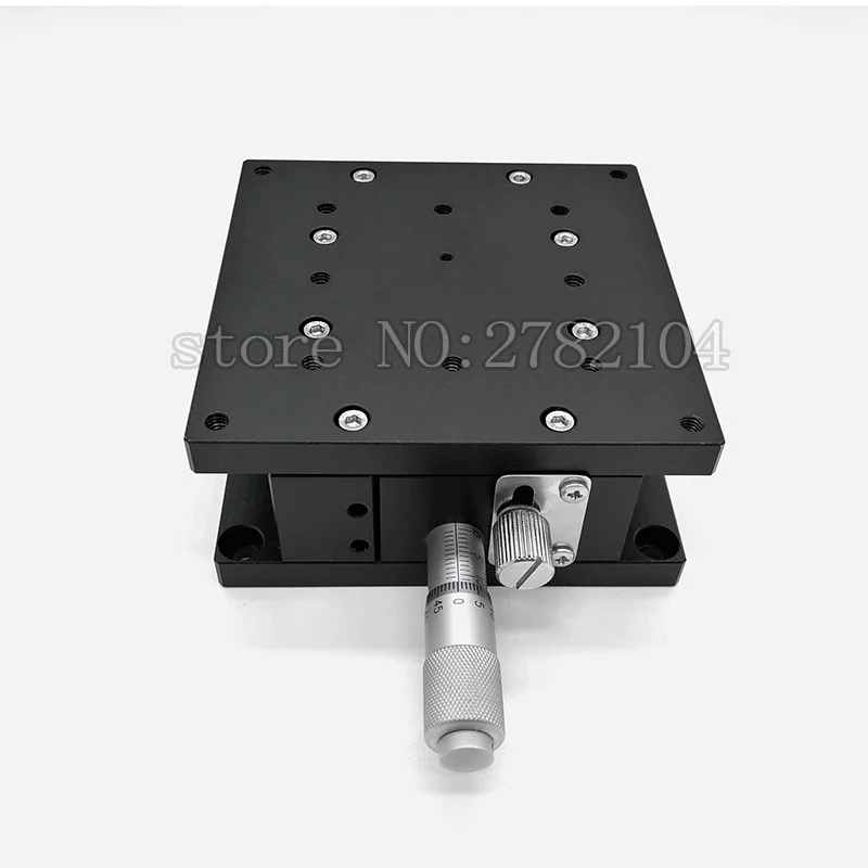 Imagem -03 - Eixo z 125*125 mm Estação de Corte Plataforma de Deslocamento Elevador Manual Carga Pesada Guia Duplo Maneira Linear Fase Deslizante Tabela