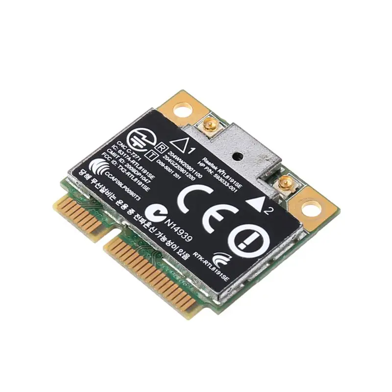 Wireless Wifi Card 802.11 B/G/N Mini 593533-001 593034-001 for HP CQ42 G42 G62 G72 4520S 4720S 4325S CQ56 RT8191SE