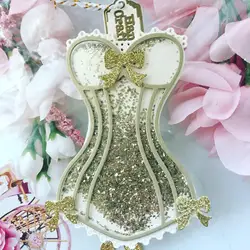 KSCRAFT Small Size Cute Corset Metal Cutting Dies Stencils for DIY Scrapbooking/photo album Decorative Embossing DIY Paper Cards