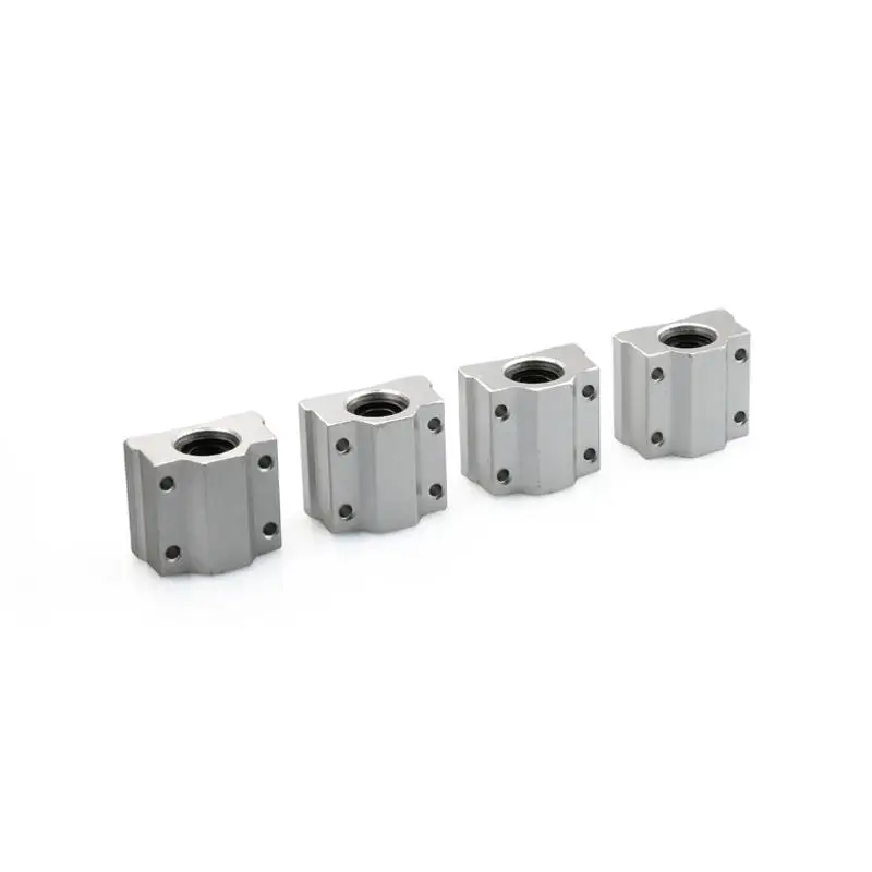 4Pcs 34*30*20mm SCS8UU  SCS8LUU Linear Ball Bearing Slide Block for a6 a8 e10 e12 e16 3D Printer parts