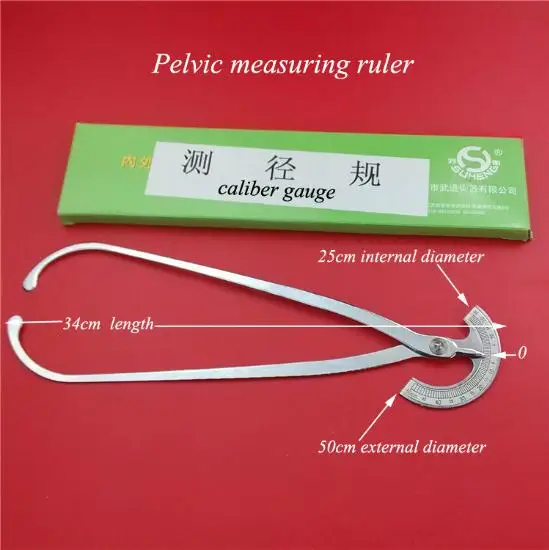 medical Orthopedics instrument stainless steel caliber gauge for pelvis internal&external diameter measurement  Obstetrics tool