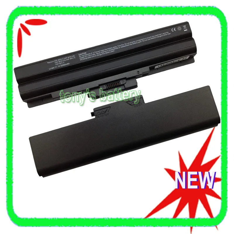New Battery for Sony Vaio VGP-BPS13A/B VGP-BPS13B/Q VGP-BPS13A/Q VGP-BPS21 VGP-BPS21A VGN-SR45H VGN-CS VGN-FW AW PCG-7182 Black
