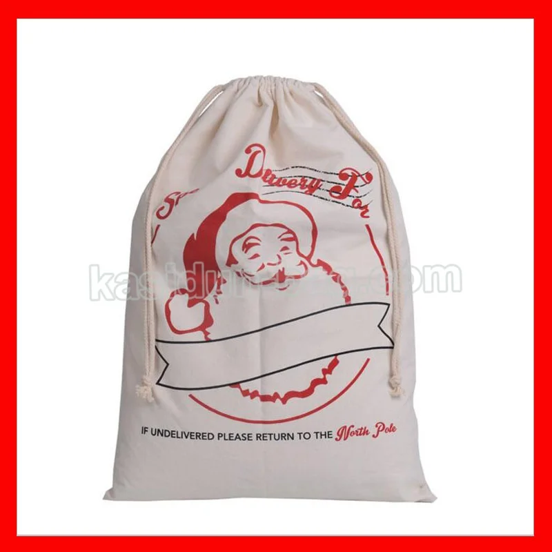 

(10pcs/lot) size 50x70cm nightmare before Christmas Santa Claus bag large