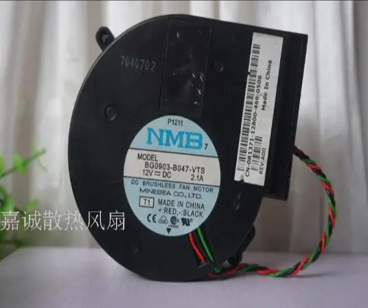 

NMB 9 cm 9733 12V 2.1A BG0903-B047-VTS 3 line turbine double ball blower