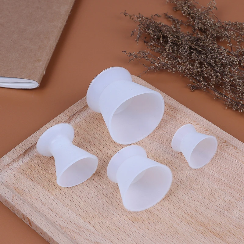 4pcs/set Self-solidifying Cups Dental Lab Silicone Mixing Cup Dentist Dental Medical Equipment Rubber Mixing Bowl