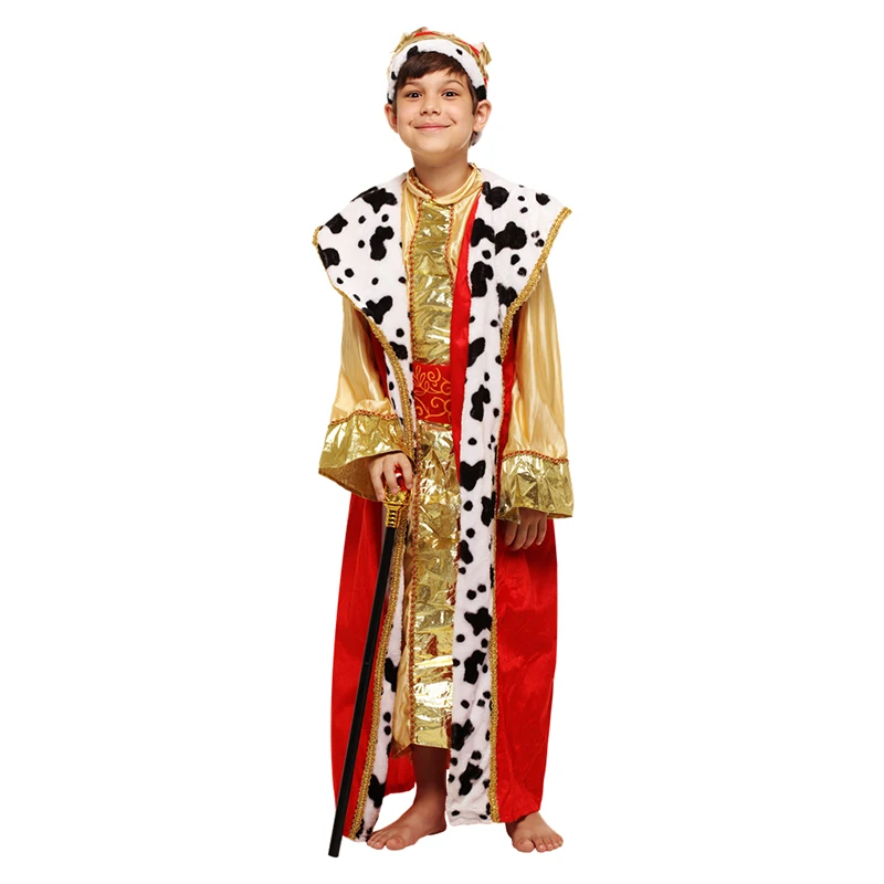 Small Boy Royal King Costume Princes Children Clothing,Costume Party Princes Charming Clothes Greece Aristocratic prince Chief