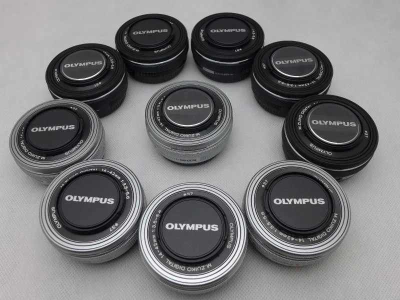 Silver OLYMPUS M ZUIKO 14-42mm f3.5-5.6 EZ Lens for Olympus EM10 EM5 EP5 EP3 EPL5 EPM2 for Panasonic GF2 GF3 GF5 GX1 GX7 G10 GH1