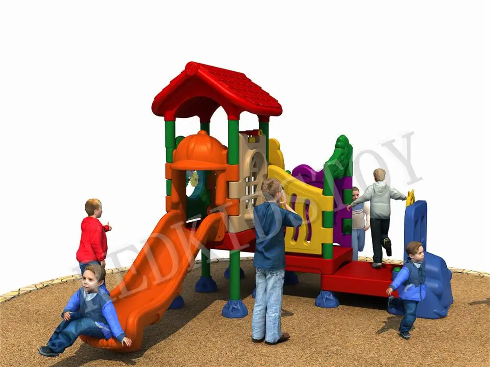 Shipped to Chile Safety Plastic Playground for Kindergarten