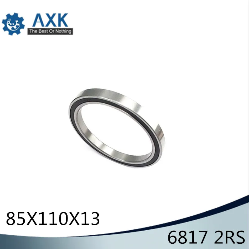 6817 2RS ABEC-1 (2PCS) 85x110x13MM  Metric Thin Section Bearings 61817 RS 6817RS