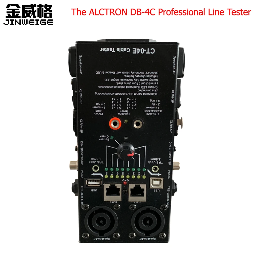 8-Way Rotation Control The ALCTRON DB-4C Professional Line Tester Inspect Wire Line Cable Tracker