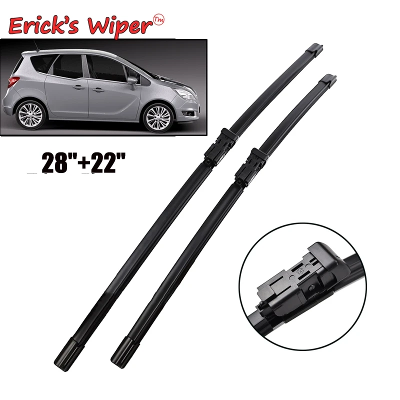 Erick's Wiper LHD Front Wiper Blades For Opel Meriva B 2010 - 2017 Windshield Windscreen Clean Window Car Rain Brushes 28