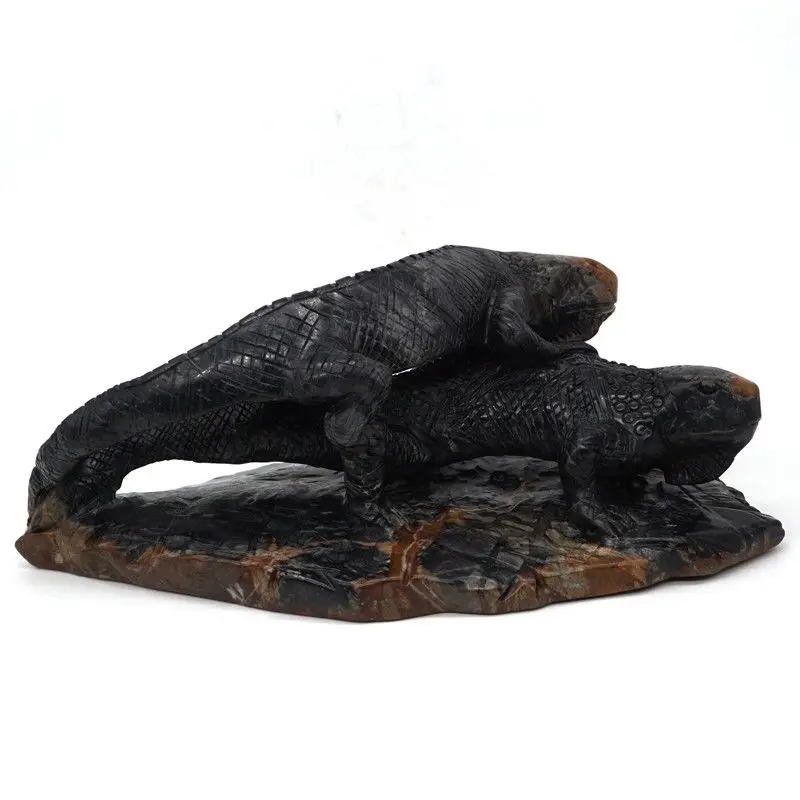 Two Lizards Statue 9.6