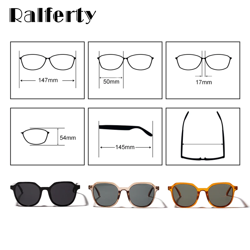 Ralferty Retro Sonnenbrille Frauen Marke Designer 2019 Vintage Sonnenbrille UV400 Weibliche Brille Kunststoff Rahmen Shades Oculos W813060