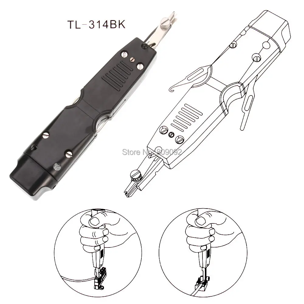 عالية الجودة المحمولة 314BK المستخدمة في كرون 110 نمط تأثير أداة توصيل وفصل IDC شبكة الهاتف الإدراج محطة المجلس