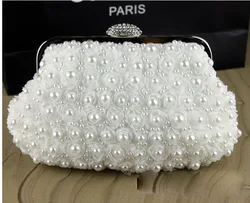 2016 Real Frame Day Clutches Clutch Bags Handbags Women Famous Brands Bolsa Feminina Women's Hot Selling Pearl Cluth Evening Bag