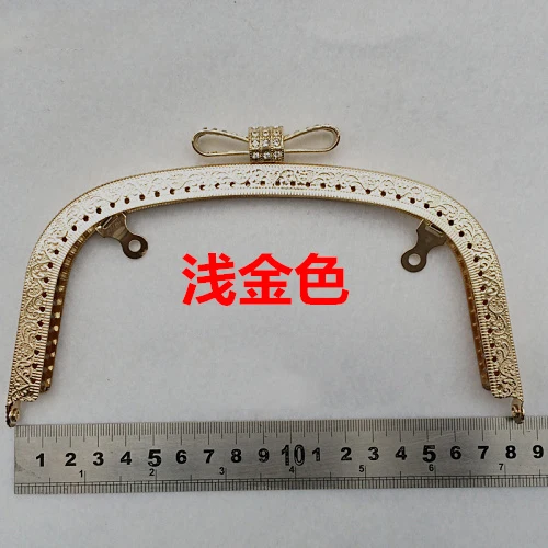 18.5cm diamond decoration buckle head metal purse frame clasp vintage bronze golden gunblack color 3pcs/lot