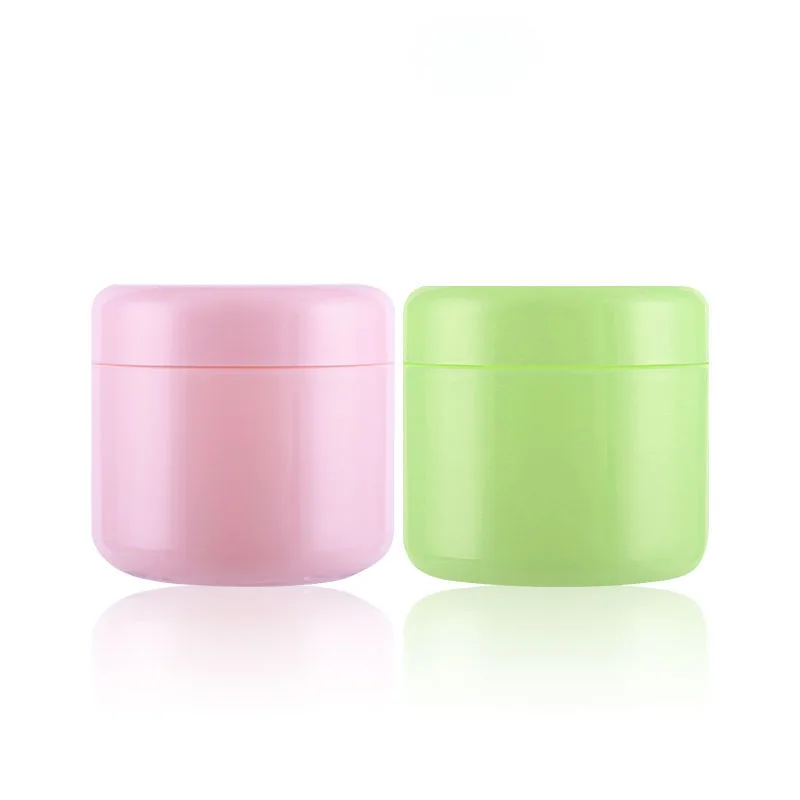 

50g 100g 50pcs/lot White Transparent Green Pink Yellow Empty Cosmetic Plastic Eyeshadow Makeup Face Cream Jar Pot Container