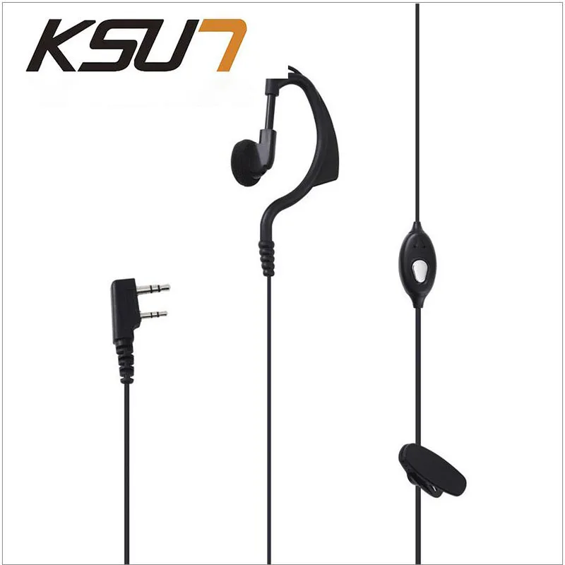 

Universal Two Ways Ham Radio Earpiece For Baofeng BF-888S UV5R Walkie Talkie 992 Earwear Unilateral Headphone Earphone K-Plug