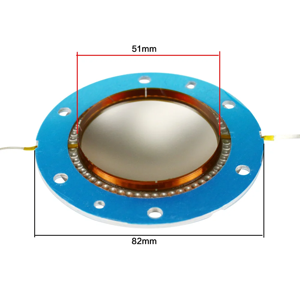 GHXAMP 51mm Tweeter Voice coil Titanium film 8 Ohm Speaker Repair Parts Copper Round WireFor PV-22xt 22t 22a 2PCS