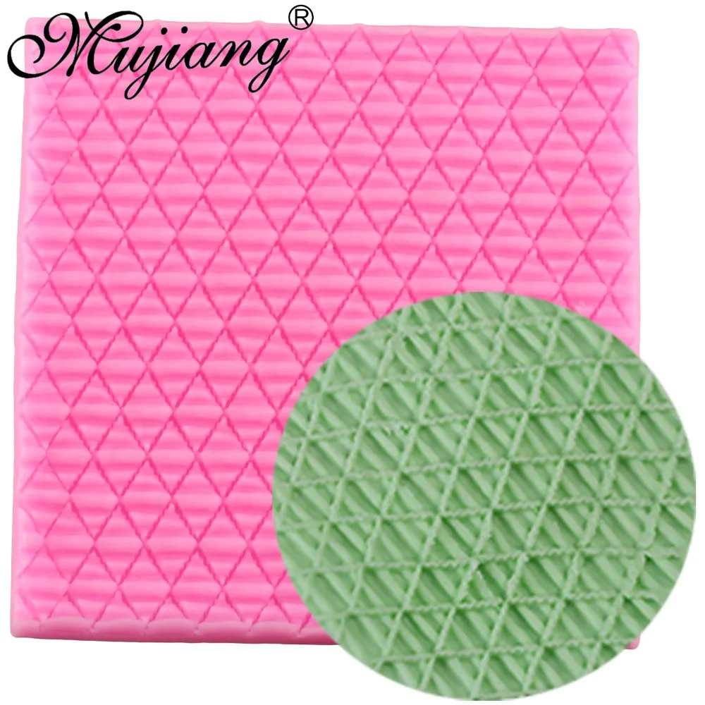 Mujiang Knitting Texture Cake Border Silicone Mold Cupcake Fondant Cake Decorating Tools DIY Sugar Paste Baby Clothes Lace Mats