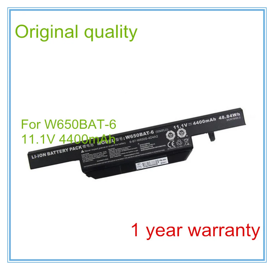 

Original11.1V 4400mAh 48.84Wh W650BAT-6 battery for K610C K650D K570N K710C K590C K750D series free shipping