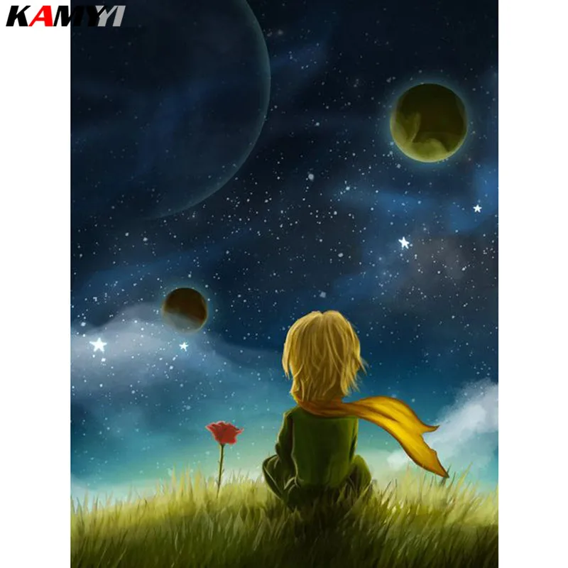 

KAMY YI Full Square/Round Drill 5D DIY Diamond Painting "Little Prince" Embroidery Cross Stitch Mosaic Home Decor Gift HYY