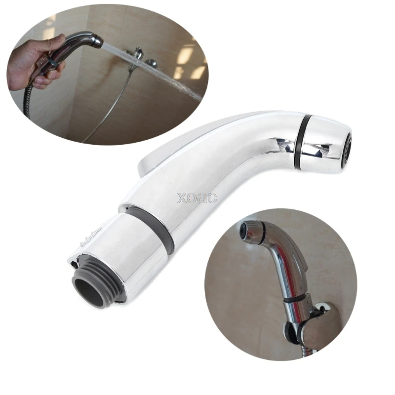 Chrome ABS Toilet Handheld Bidet Sprayer Shattaf Cloth Diaper Anal Enema Shower Head M03 dropship